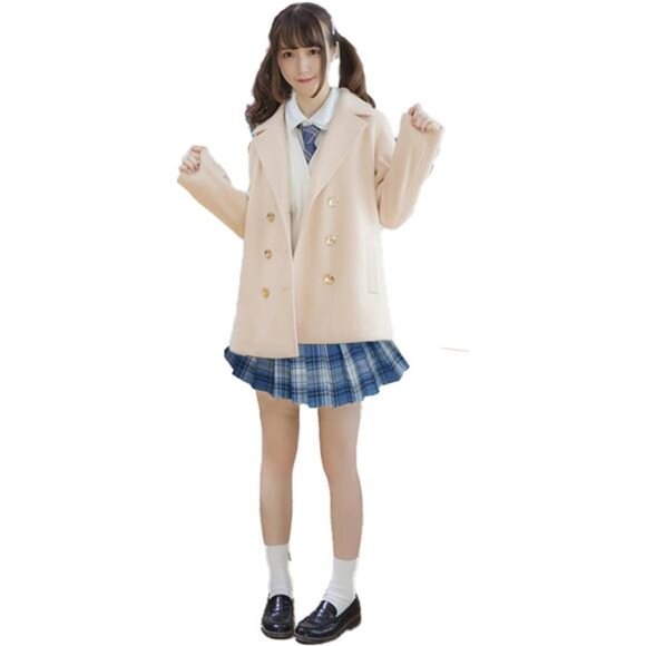 Girls Plaid Pleated School Uniform Skirts Women Short Mini Cosplay Costumes - Picture 4 of 7